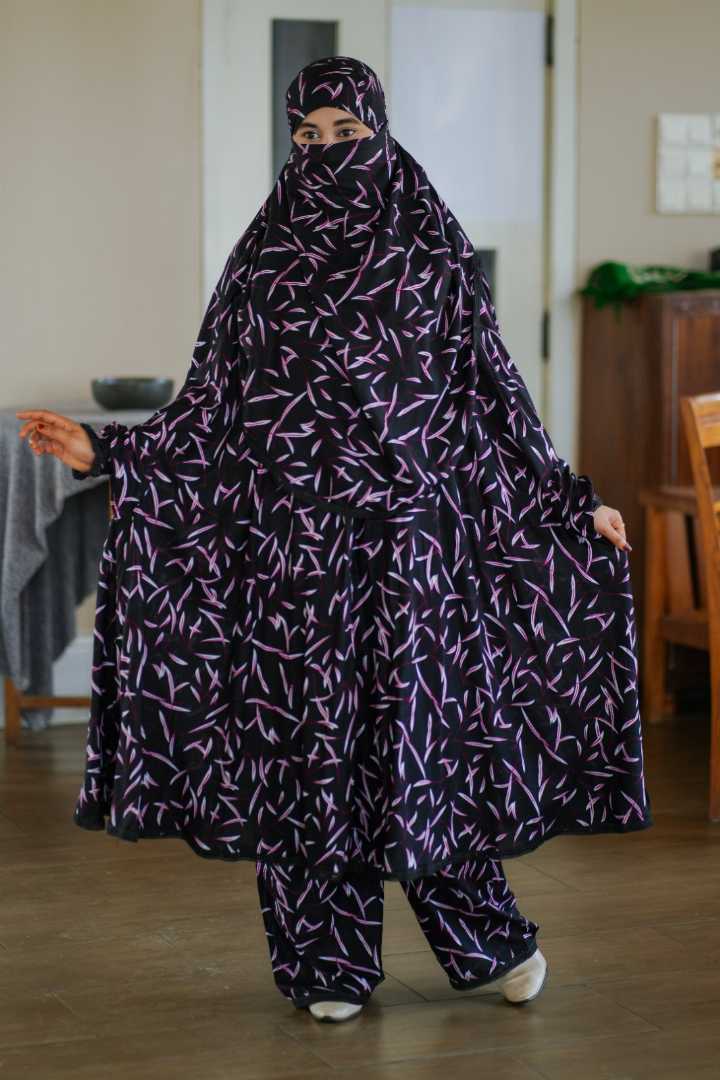 Luxury,Mishori,Silk,Khimar,Set-114