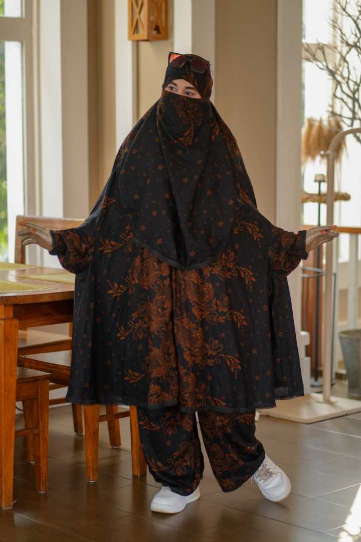 Luxury,Mishori,Silk,Khimar,Set-115
