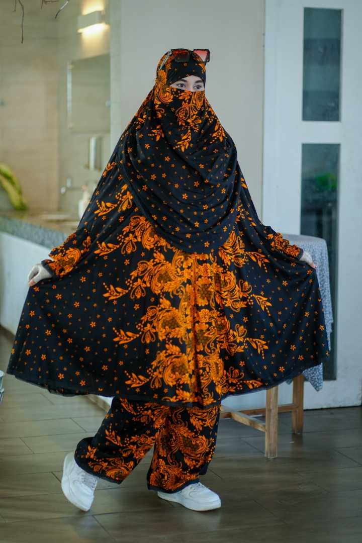 Luxury,Mishori,Silk,Khimar,Set-118