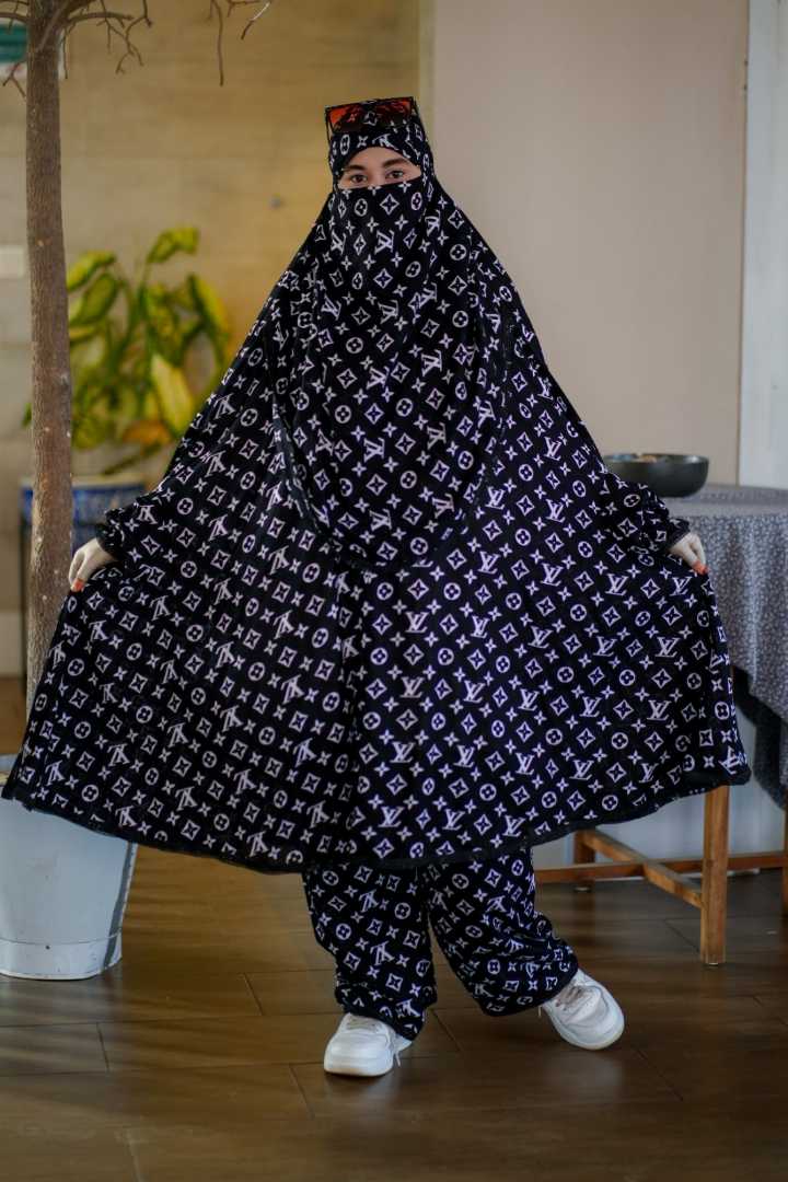 Luxury,Mishori,Silk,Khimar,Set-121