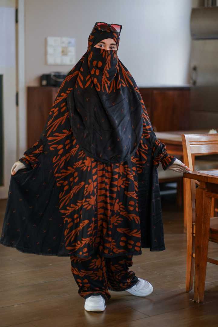 Luxury,Mishori,Silk,Khimar,Set-122