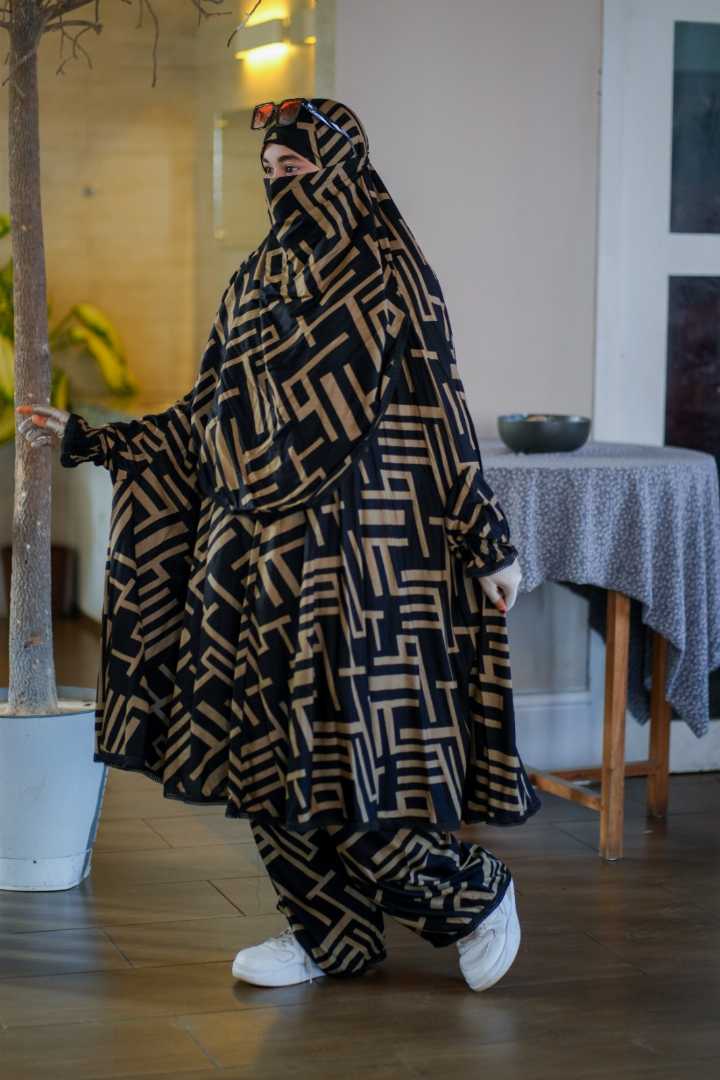 Luxury,Mishori,Silk,Khimar,Set-123