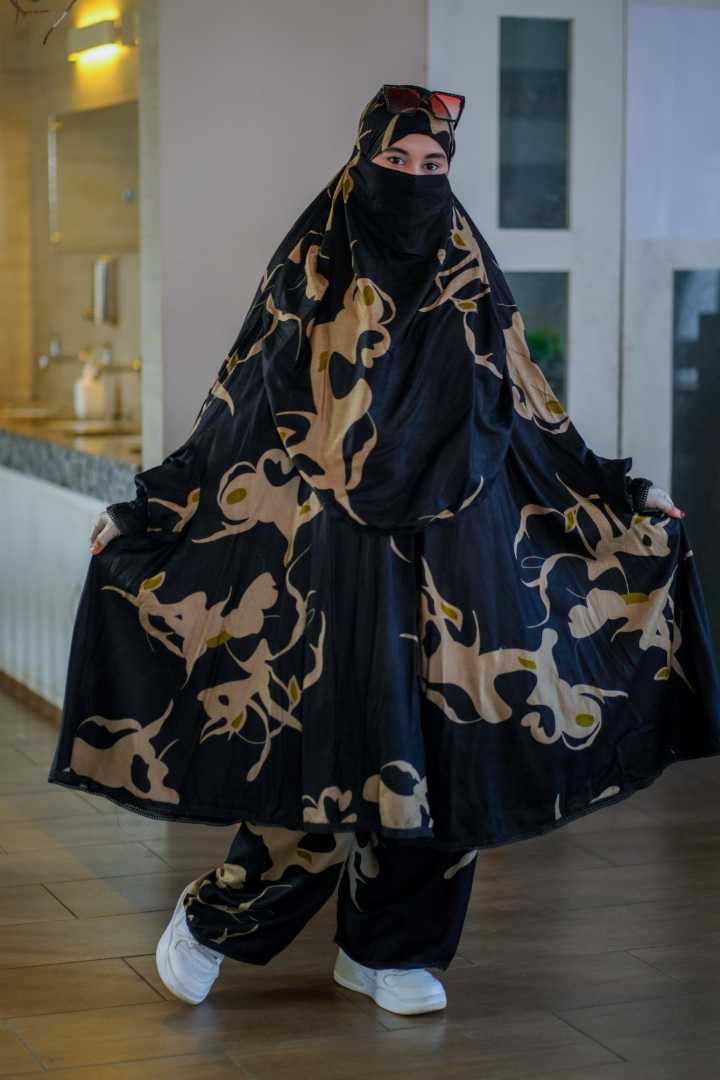 Luxury,Mishori,Silk,Khimar,Set-125