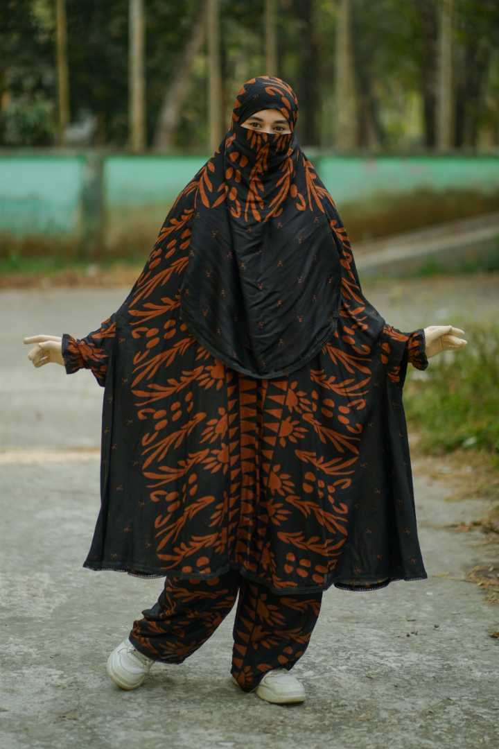 Luxury,Mishori,Silk,Khimar,Set-129