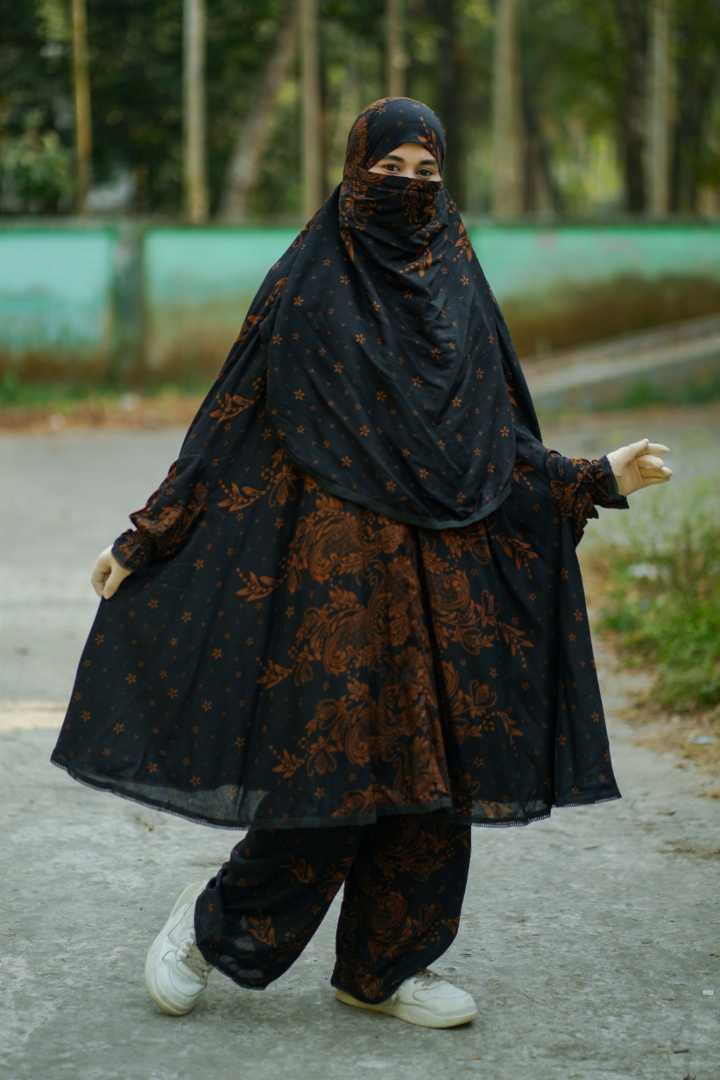 Luxury,Mishori,Silk,Khimar,Set-130
