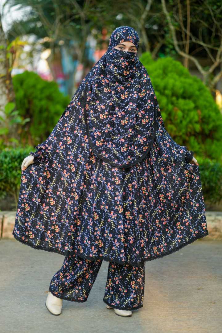 Luxury,Mishori,Silk,Khimar,Set-133