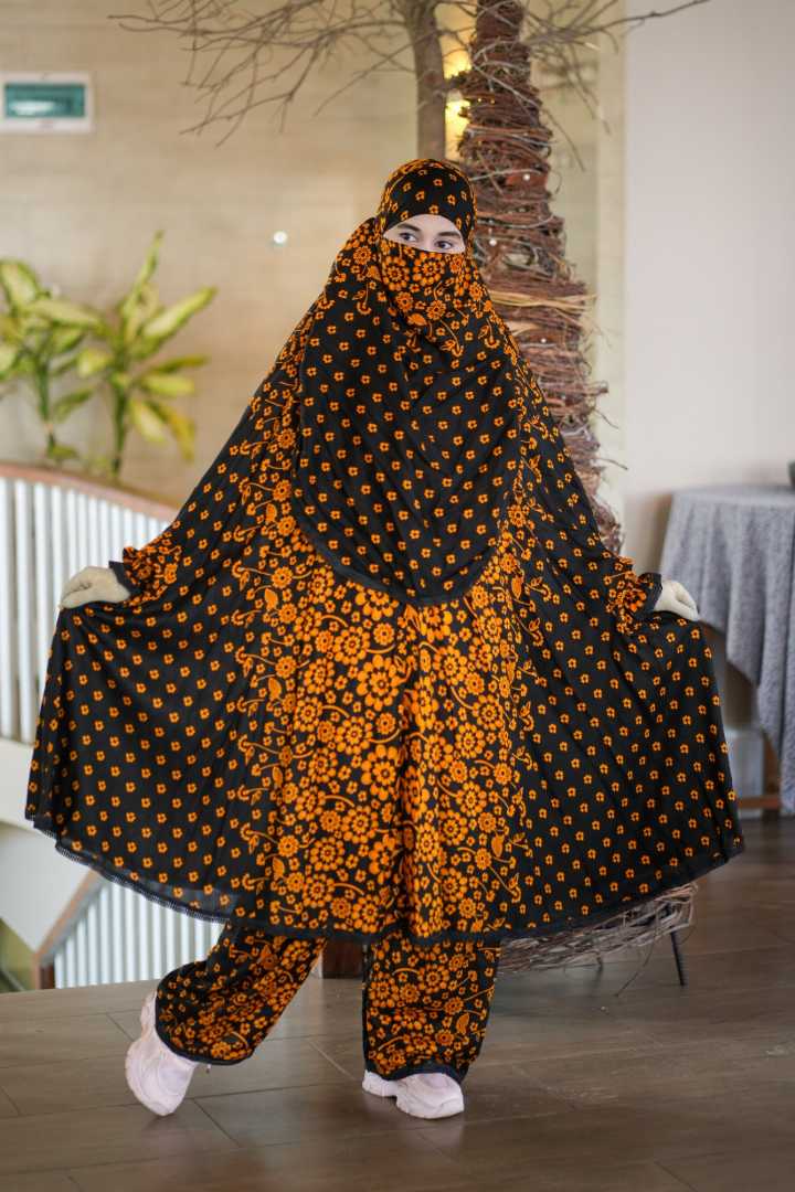 Luxury,Mishori,Silk,Khimar,Set-138