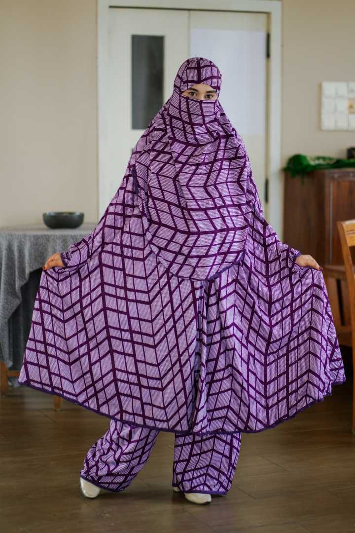 Luxury,Mishori,Silk,Khimar,Set-108